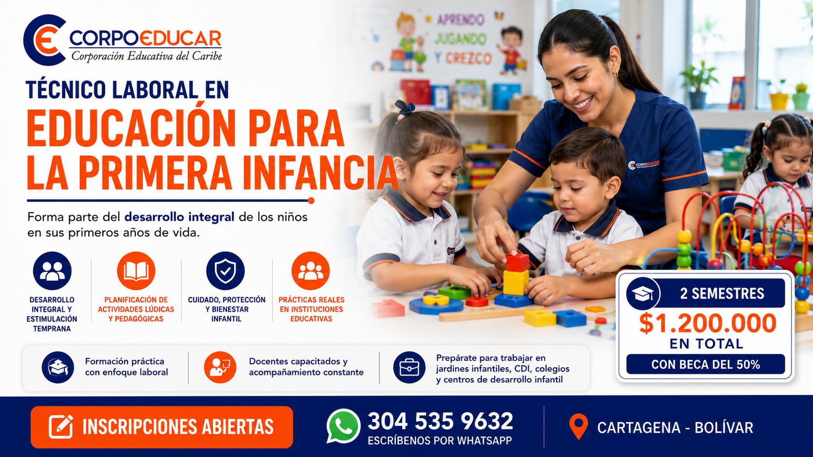 Técnico Laboral en Educación para la Primera Infancia