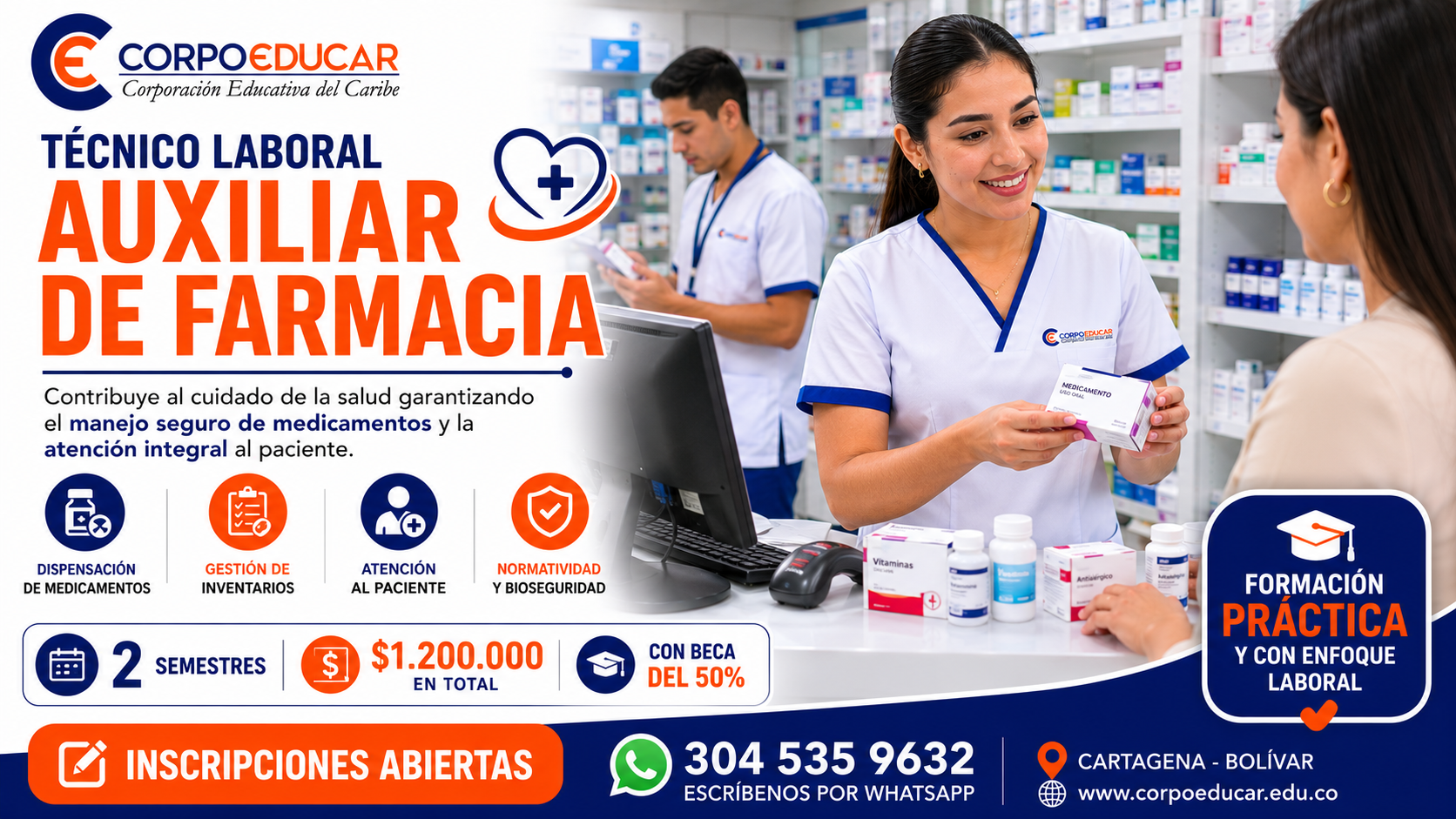 Técnico Laboral en Auxiliar de Farmacia