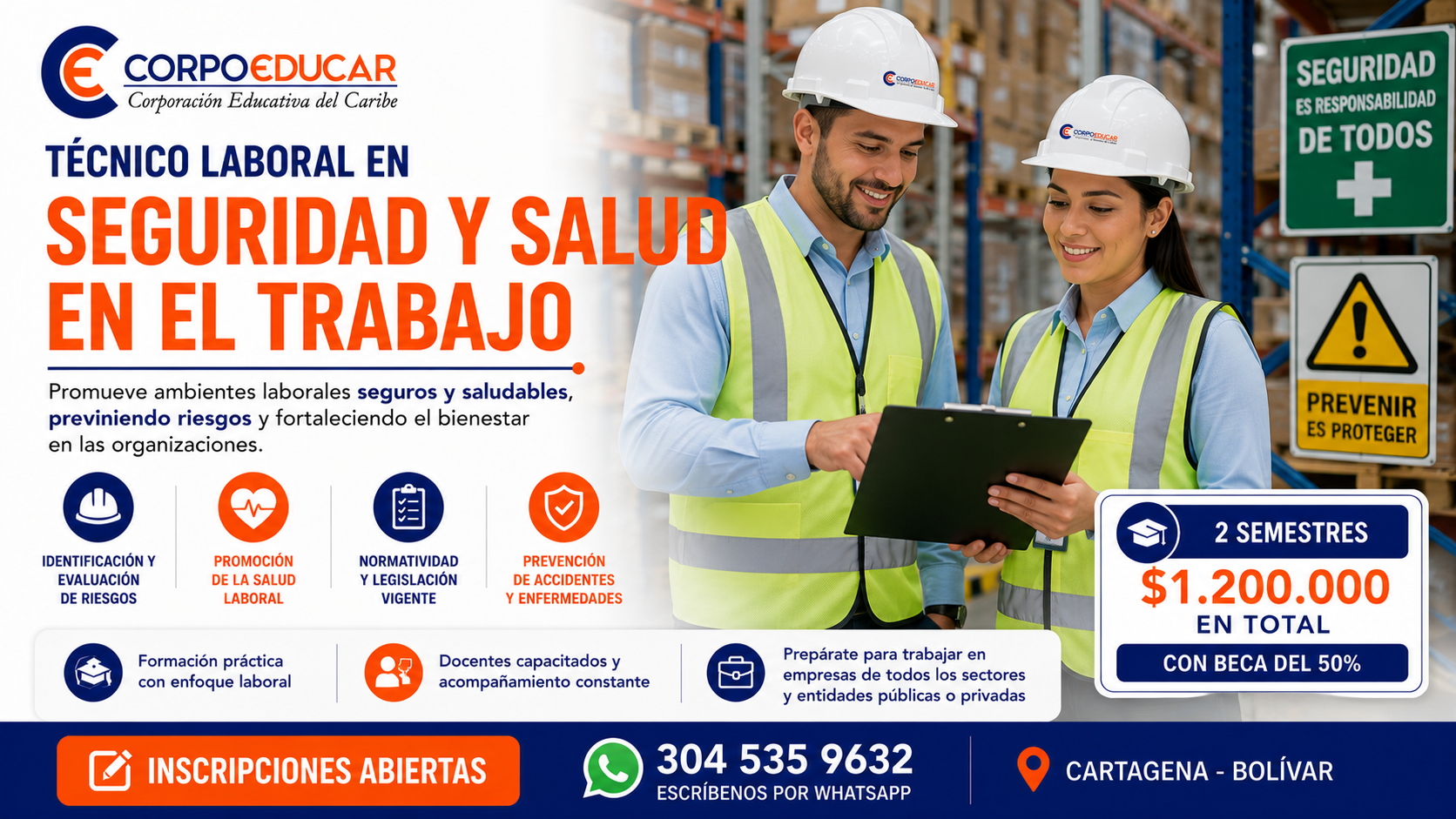Técnico Laboral en Seguridad y Salud en el Trabajo (SST)